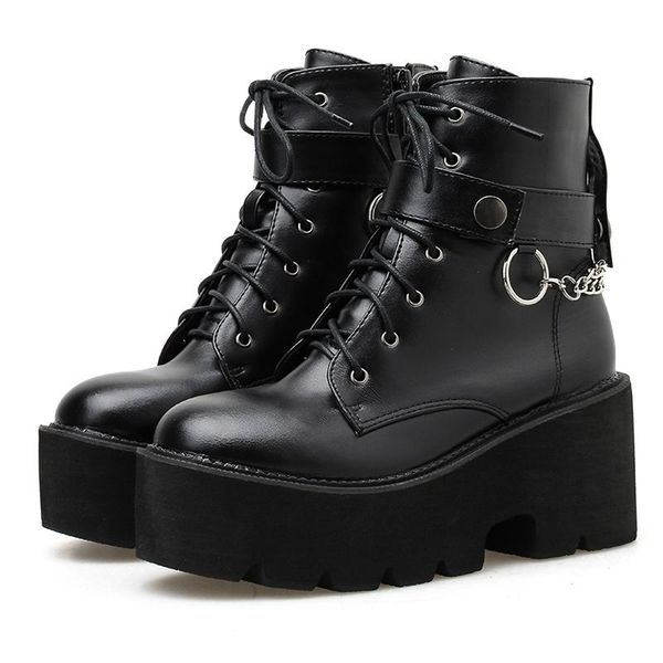 boots 2021 chain women leather autumn block heel gothic black punk style platform shoes female footwear high quality
boots 2021 chain women leather autumn block heel gothic black punk style platform shoes female footwear high quality