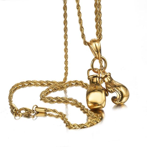 pendant necklaces men necklace 23*15mm gold/silver color stainless steel chain pair boxing glove charm fashion sport fitness jewelry
pendant necklaces men necklace 23*15mm gold/silver color stainless steel chain pair boxing glove charm fashion sport fitness jewelry