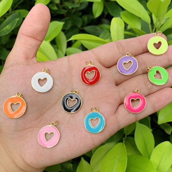 charms charm enamel gold plated cubic zirconia heart shape coin pendant, Bronze;silver
charms charm enamel gold plated cubic zirconia heart shape coin pendant, Bronze;silver