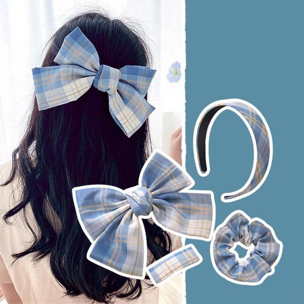 hair accessories bow hairpin large intestine tie uniform fabric headband suit lattice clip, Slivery;white
hair accessories bow hairpin large intestine tie uniform fabric headband suit lattice clip, Slivery;white