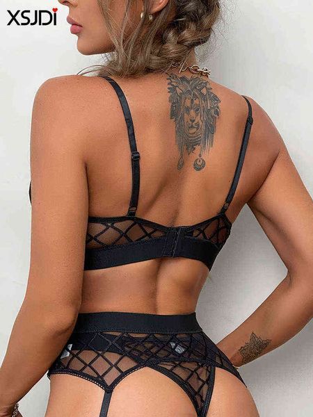 nxy set women erotic lingerie plaid bra panty set underwire push-up lace and garter 3pcs black transparent langerie 1129, Red;black
nxy set women erotic lingerie plaid bra panty set underwire push-up lace and garter 3pcs black transparent langerie 1129, Red;black