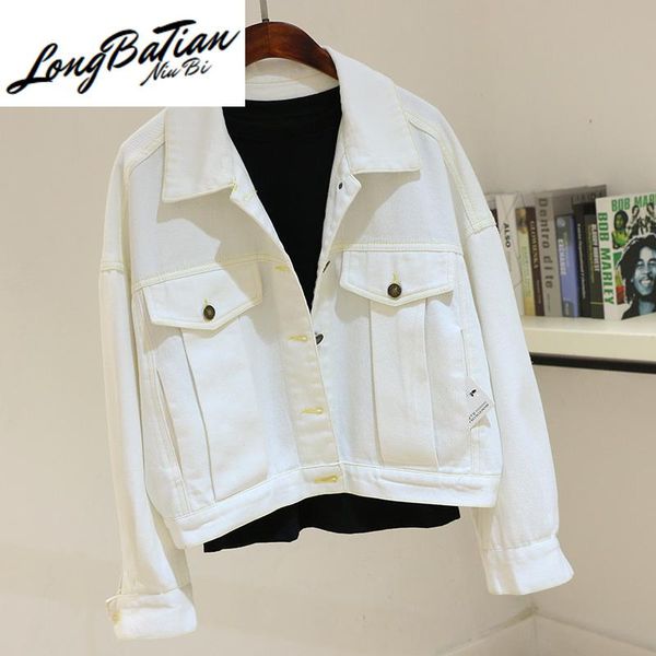 women's jackets harajuku style black white denim women spring autumn large pocket short jeans jacket coat casual loose female outerwear, Black;brown
women's jackets harajuku style black white denim women spring autumn large pocket short jeans jacket coat casual loose female outerwear, Black;brown