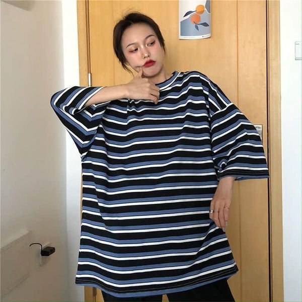 women's t-shirt men's and striped short sleeve summer 2021 fashion student loose cover all neon store clothes, White
women's t-shirt men's and striped short sleeve summer 2021 fashion student loose cover all neon store clothes, White