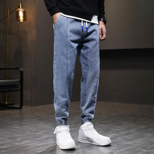 men's jeans autumn loose-fitting harem denim pants plus fat size trendy casual straight nine points streetwear gray, Blue
men's jeans autumn loose-fitting harem denim pants plus fat size trendy casual straight nine points streetwear gray, Blue