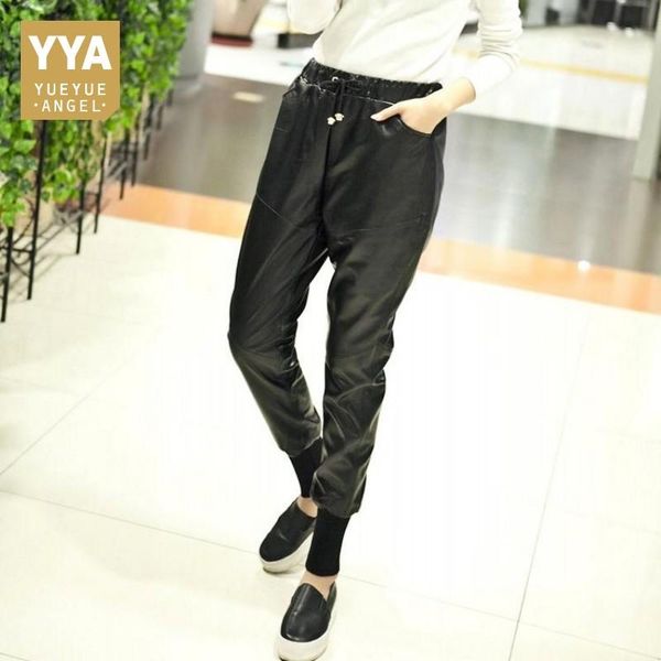 women's pants & capris fashion women loose fit hip hop harem 8 colors joggers casual trousers elastic waist long genuine leather street, Black;white
women's pants & capris fashion women loose fit hip hop harem 8 colors joggers casual trousers elastic waist long genuine leather street, Black;white