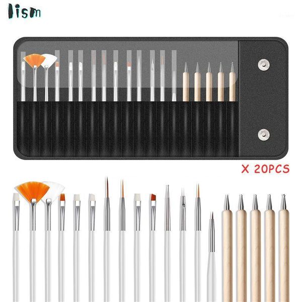 20pcs nail brushes set with bag packing dotting painting pen drawing polish gel brush art tool kit manicure design diy1, Yellow
20pcs nail brushes set with bag packing dotting painting pen drawing polish gel brush art tool kit manicure design diy1, Yellow