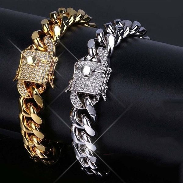 link, chain hiphop iced out curb cuban gold for mens silver bracelets and woman fantastic wristlet rhinestones bangle, Black
link, chain hiphop iced out curb cuban gold for mens silver bracelets and woman fantastic wristlet rhinestones bangle, Black