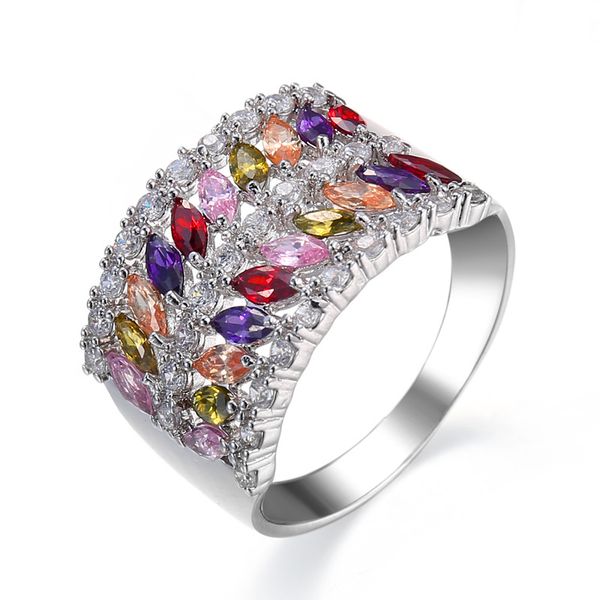 new jewelry full diamonique cz 10kt gold filled wedding engagement band promise ring, Silver
new jewelry full diamonique cz 10kt gold filled wedding engagement band promise ring, Silver
