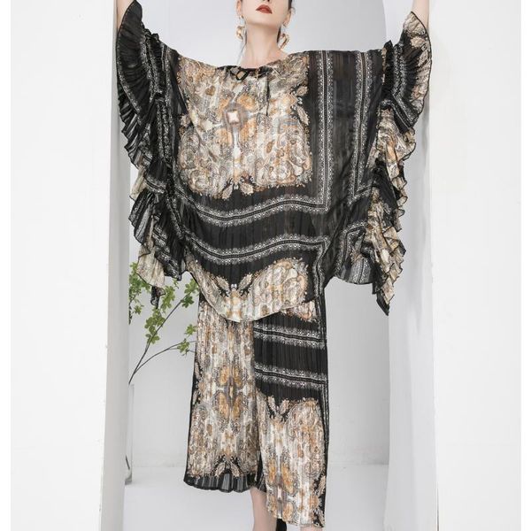 women's two piece pants vanovich europe fashion sets v-neck autumn 2022 wild casual print ankle length, White
women's two piece pants vanovich europe fashion sets v-neck autumn 2022 wild casual print ankle length, White