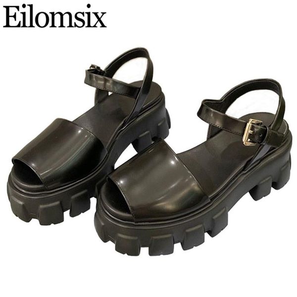 sandals ladies high platform summer women peep toe genuine leather ankle strap woman thick sole 2021, Black
sandals ladies high platform summer women peep toe genuine leather ankle strap woman thick sole 2021, Black