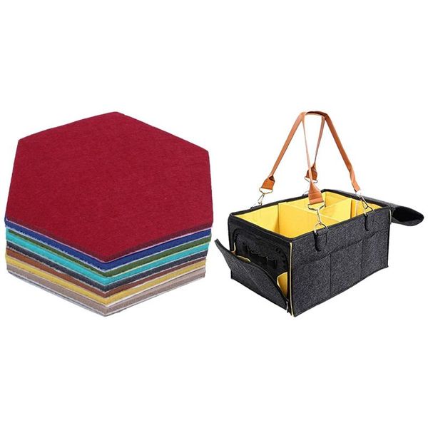 diaper bags 9 pcs hexagon pad cork board/pin board,wall tiles memo felt board & 1 portable baby caddy organizer tote
diaper bags 9 pcs hexagon pad cork board/pin board,wall tiles memo felt board & 1 portable baby caddy organizer tote