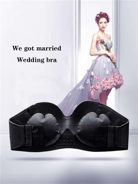 bras strapless inflatable bra wedding dress lingerie summer invisible non-slip bralette wire gather push up, Red;black
bras strapless inflatable bra wedding dress lingerie summer invisible non-slip bralette wire gather push up, Red;black