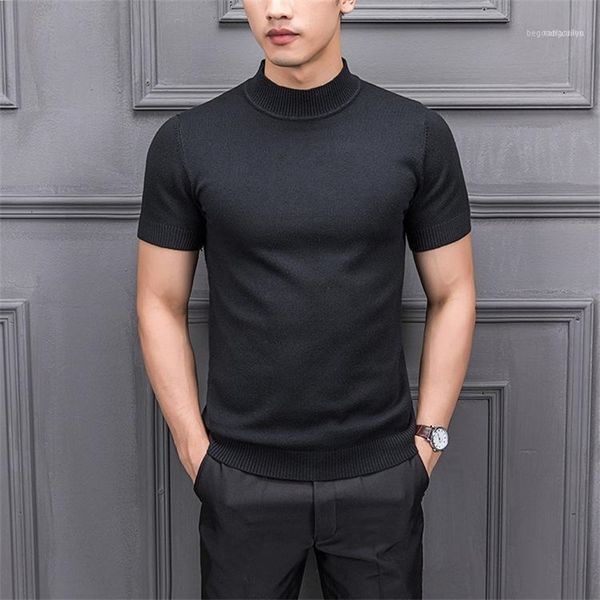 8 colors men solid color half turtleneck short sleeve pullover sweater male fashion casual slim fit knitted weather tees shirts11, White;black
8 colors men solid color half turtleneck short sleeve pullover sweater male fashion casual slim fit knitted weather tees shirts11, White;black