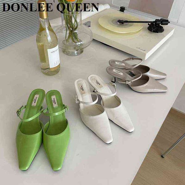 slippers female shoes women slippers fashion pointed toe med heels mule spring green slides outdoor flip flops vacation sandal mujer 220307, Black
slippers female shoes women slippers fashion pointed toe med heels mule spring green slides outdoor flip flops vacation sandal mujer 220307, Black