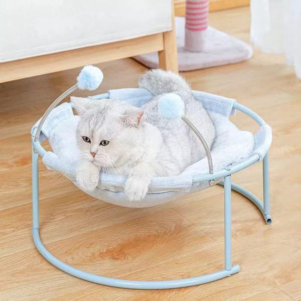 cat beds & furniture warm cat's nest round fur pad hammock pet basket sleeping all season sofa