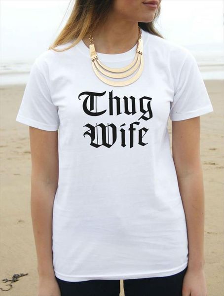 thug wife letters print tshirts womens cotton casual funny for lady tee hipster black white gray drop ship
thug wife letters print tshirts womens cotton casual funny for lady tee hipster black white gray drop ship