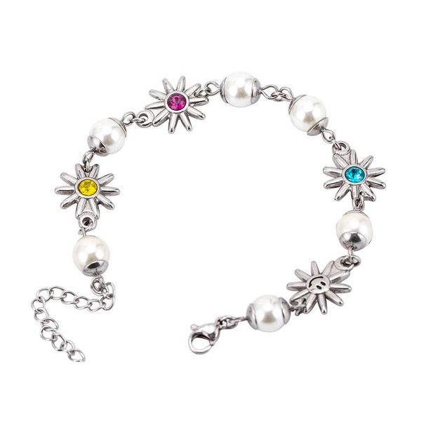 fashion pearl bracelet colorful glaring zircon hand jewelry flower chain bracelets for women and men link,, Black
fashion pearl bracelet colorful glaring zircon hand jewelry flower chain bracelets for women and men link,, Black