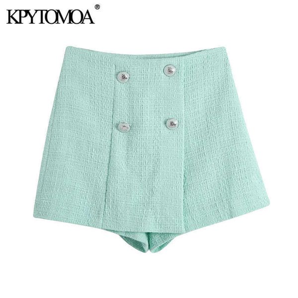 kpytomoa women chic fashion with buttons tweed shorts skirts vintage high waist side zipper female skorts mujer 210625, White;black
kpytomoa women chic fashion with buttons tweed shorts skirts vintage high waist side zipper female skorts mujer 210625, White;black