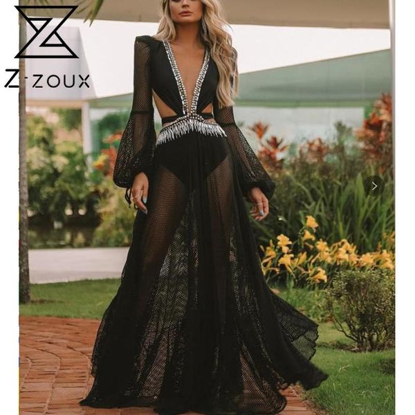 casual dresses z-zoux women dress temperament lace spliced deep v neck hollow out lantern sleeve high waist maxi 2021 autumn, Black;gray
casual dresses z-zoux women dress temperament lace spliced deep v neck hollow out lantern sleeve high waist maxi 2021 autumn, Black;gray