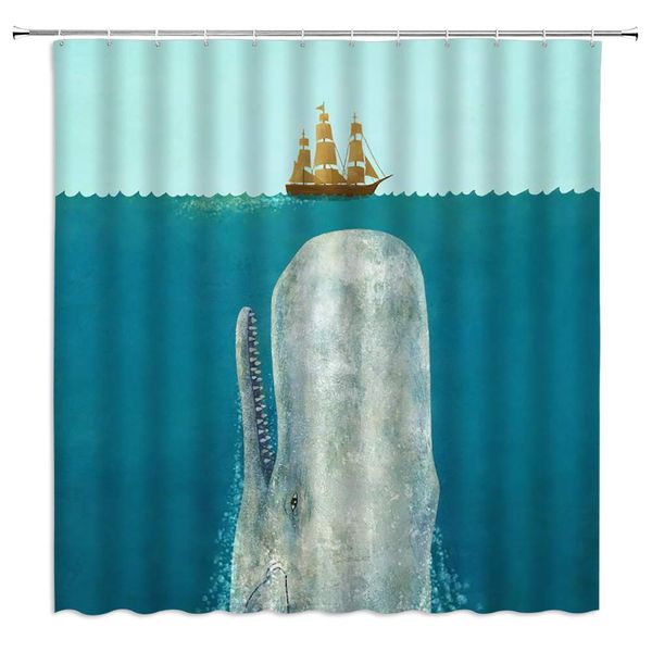 shark shower curtain small sailboat on the abstract comic sea, huge shark contrast on the seabed,70x70 inch polyester fabric
shark shower curtain small sailboat on the abstract comic sea, huge shark contrast on the seabed,70x70 inch polyester fabric