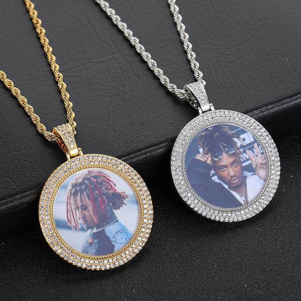 pendant necklaces hiphop multi-layer full drill po memory hip hop frame pendant can be engraved, Silver
pendant necklaces hiphop multi-layer full drill po memory hip hop frame pendant can be engraved, Silver