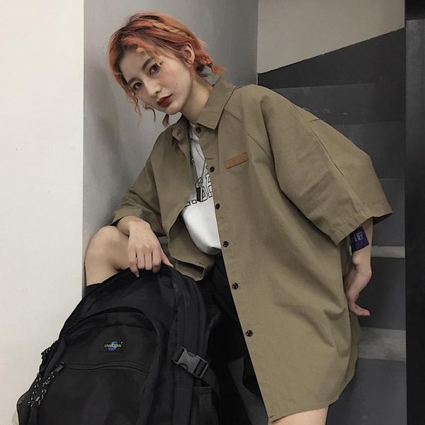women's blouses & shirts harajuku short sleeve sketch print turn-down collar puff and clothing blusas mujer de moda, White
women's blouses & shirts harajuku short sleeve sketch print turn-down collar puff and clothing blusas mujer de moda, White