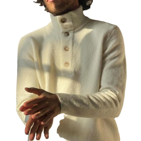 men's sweaters white slim mens sweater autumn men clothing stand-up collar pullovers plush coat, White;black
men's sweaters white slim mens sweater autumn men clothing stand-up collar pullovers plush coat, White;black