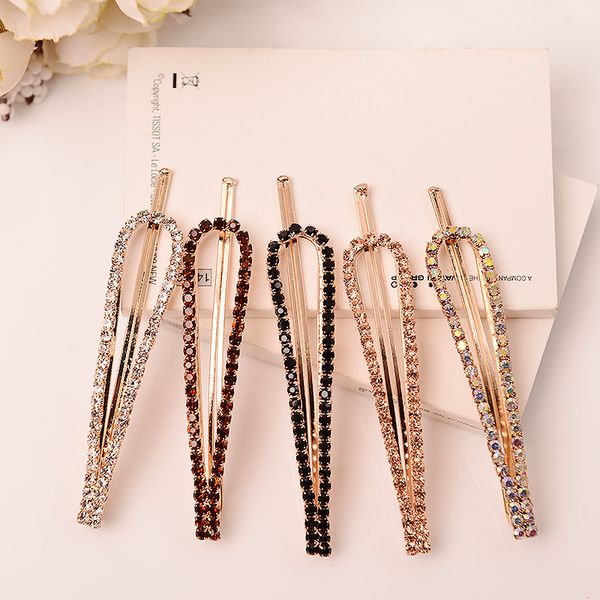 women crystal rhinestone hair clips fashion hairpins alloy barrette girl accessories styling tools 7 styles, Golden;silver
women crystal rhinestone hair clips fashion hairpins alloy barrette girl accessories styling tools 7 styles, Golden;silver