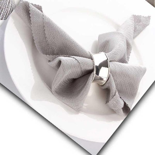 4pcs stainless steel napkin rings for dinners parties weddings el supplies diameter 4.5cm dfds889