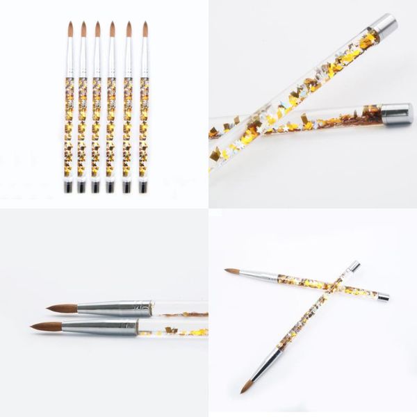 nail brushes 1pcs crystal acrylic art brush uv gel carving pen liquid glitter handle painting tools drawing dotting, Yellow
nail brushes 1pcs crystal acrylic art brush uv gel carving pen liquid glitter handle painting tools drawing dotting, Yellow