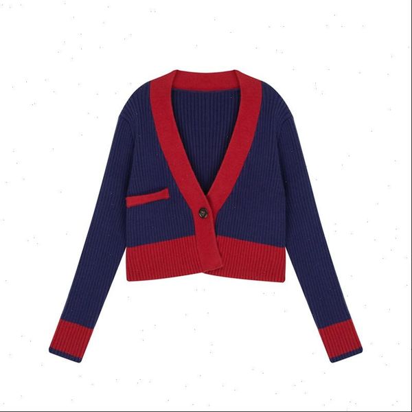 spring autumn women sweaters womens contrast knit cardigan retro long sleeve outer splicing short sweater trend gd227, White;black
spring autumn women sweaters womens contrast knit cardigan retro long sleeve outer splicing short sweater trend gd227, White;black