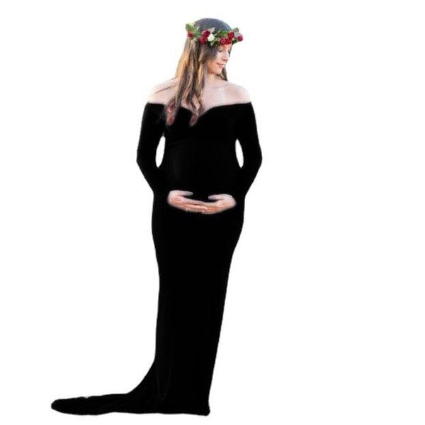 maternity dresses women's spring clothing mercerized cotton pregnant women v-neck trailing long dress pography, White
maternity dresses women's spring clothing mercerized cotton pregnant women v-neck trailing long dress pography, White