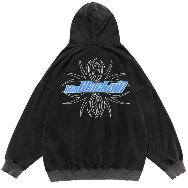 men's hoodies & sweatshirts aolamegs hooded hoodie with male hit color patched letter streetwear baggy afflicted retro punk high street, Black
men's hoodies & sweatshirts aolamegs hooded hoodie with male hit color patched letter streetwear baggy afflicted retro punk high street, Black