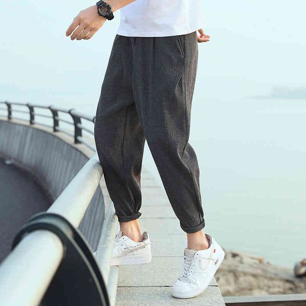 men's pants casual cropped men baggy harem solid color elastic waist trousers vintage fashion clothing wtmw, Black
men's pants casual cropped men baggy harem solid color elastic waist trousers vintage fashion clothing wtmw, Black