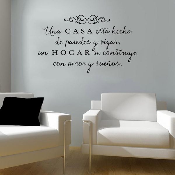 wall stickers spanish quote una casa sticker art home decor for living room bedroom house decoration removable ru4002
wall stickers spanish quote una casa sticker art home decor for living room bedroom house decoration removable ru4002