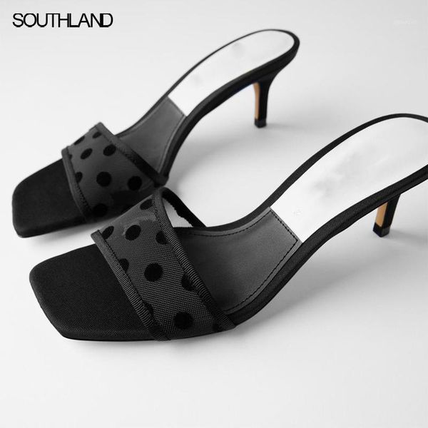 sandals southland 2021 summer women med heel slide black polka dot air mesh female slippers outside1
sandals southland 2021 summer women med heel slide black polka dot air mesh female slippers outside1