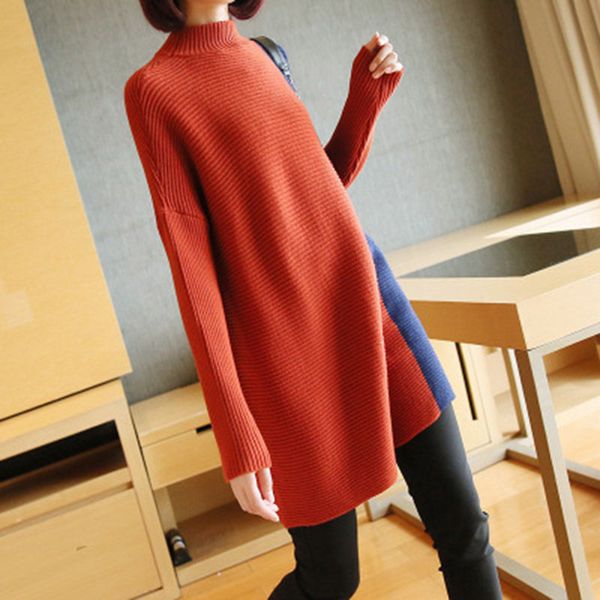 women's sweaters fall winter fashion hit color long sleeve turtleneck sweater women korean style loose big size knit pullover new, White;black
women's sweaters fall winter fashion hit color long sleeve turtleneck sweater women korean style loose big size knit pullover new, White;black