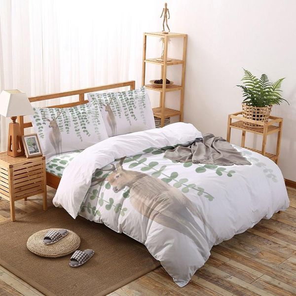 bedding sets animal elk watercolor leaves print comforter set duvet cover king bed home housse de couette gift
bedding sets animal elk watercolor leaves print comforter set duvet cover king bed home housse de couette gift