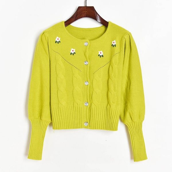 knits cropped embroidery o-neck puff sleeve cute cardigan fashion sweater coat fall women clothing, White
knits cropped embroidery o-neck puff sleeve cute cardigan fashion sweater coat fall women clothing, White