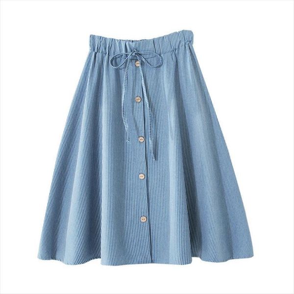 high waist jeans solid women skirt striped single breasted denim blue jean jupe femme, Black
high waist jeans solid women skirt striped single breasted denim blue jean jupe femme, Black