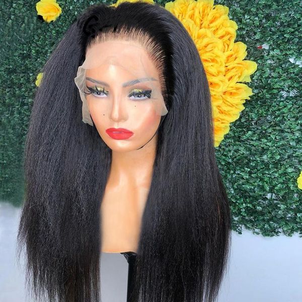synthetic wigs glueless 26inch yaki preplucked natual black long transparent lace front wig for women with baby hair kinky straight
synthetic wigs glueless 26inch yaki preplucked natual black long transparent lace front wig for women with baby hair kinky straight
