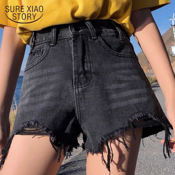 women streetwear denim shorts high waist ripped and black shorts with tassel pockets mini short jeans 3661 50 210528, White;black
women streetwear denim shorts high waist ripped and black shorts with tassel pockets mini short jeans 3661 50 210528, White;black