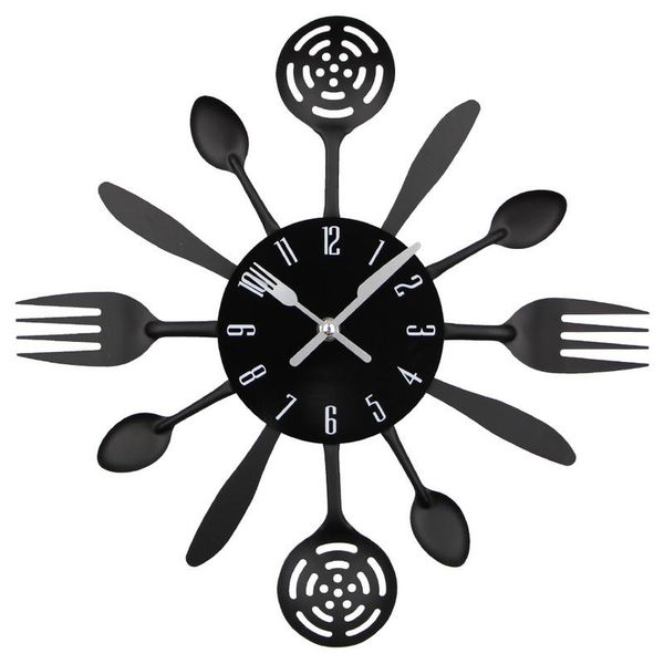 cutlery metal kitchen wall clock silent modern design clocks hanging home decor spoon fork
cutlery metal kitchen wall clock silent modern design clocks hanging home decor spoon fork
