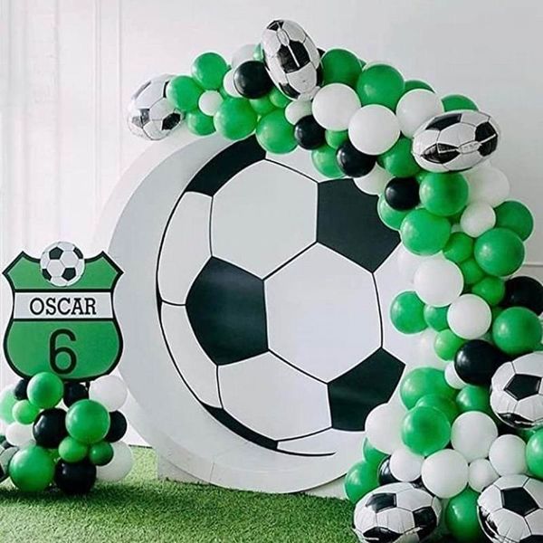 party decoration 108pcs soccer balloon garland kit 12inch black green white balloons football kids boy birthday toys
party decoration 108pcs soccer balloon garland kit 12inch black green white balloons football kids boy birthday toys