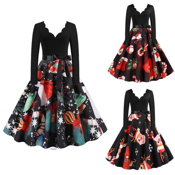 casual dresses vintage for women 2021 bow party winter dress elegant merry christmas plus size patchword long sleeve, Black;gray
casual dresses vintage for women 2021 bow party winter dress elegant merry christmas plus size patchword long sleeve, Black;gray
