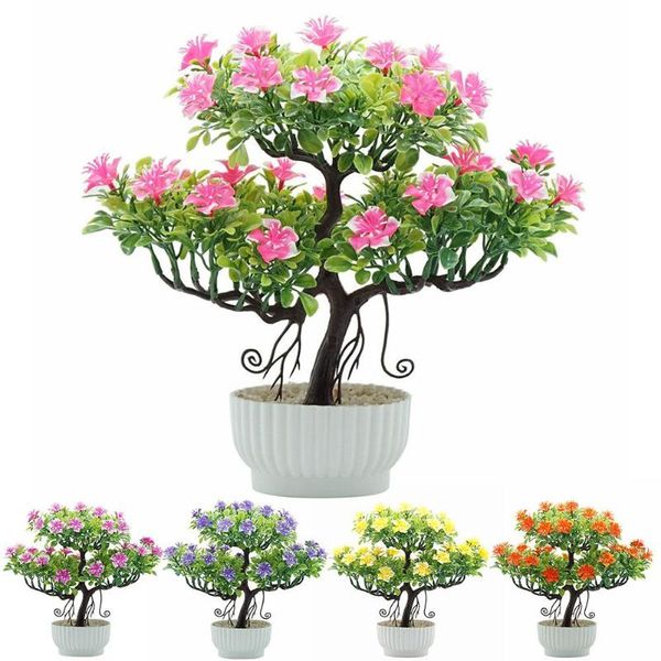 1pc artificial flower tree potted bonsai flores home party spring wedding decoration mariage fake flowers decorative & wreaths
1pc artificial flower tree potted bonsai flores home party spring wedding decoration mariage fake flowers decorative & wreaths