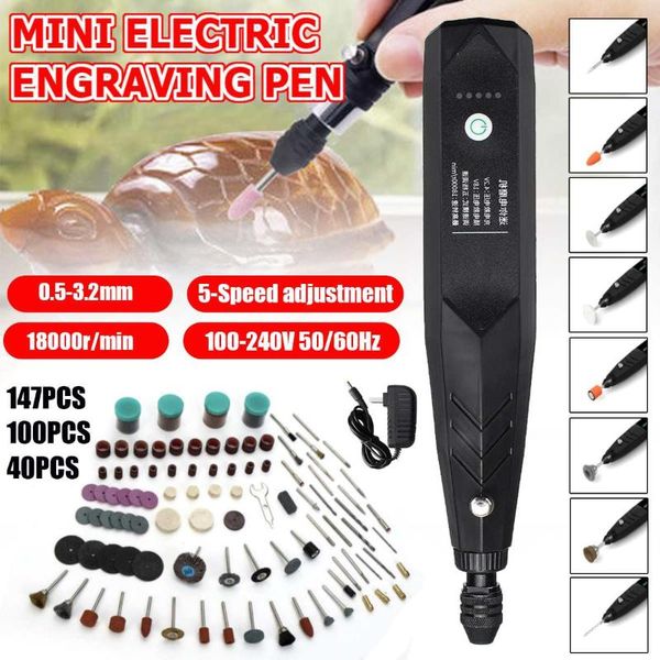 professiona electric drills 147pcs 18000rpm 100v-240v drill grinder set 5 speed variable engraver pen kit mini rotary tool
professiona electric drills 147pcs 18000rpm 100v-240v drill grinder set 5 speed variable engraver pen kit mini rotary tool