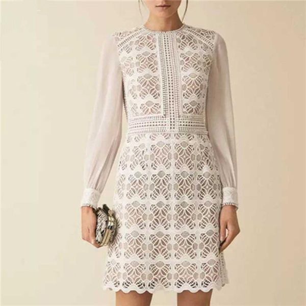 casual dresses exquisite luxury lace dress women elegant hook flower hollow chiffon long sleeve patchwork, Black;gray
casual dresses exquisite luxury lace dress women elegant hook flower hollow chiffon long sleeve patchwork, Black;gray