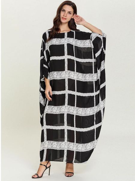 muslim dress women large size fashion comfortable bat long-sleeved lace-up plaid casual long dresses abaya turkey ethnic clothing, Red
muslim dress women large size fashion comfortable bat long-sleeved lace-up plaid casual long dresses abaya turkey ethnic clothing, Red