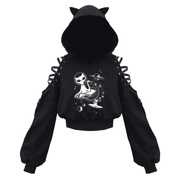 2021 fashion women's cute cat print long sleeve hooded sweatshirt casual cat ear lady hoodies sweatshirts, Black
2021 fashion women's cute cat print long sleeve hooded sweatshirt casual cat ear lady hoodies sweatshirts, Black